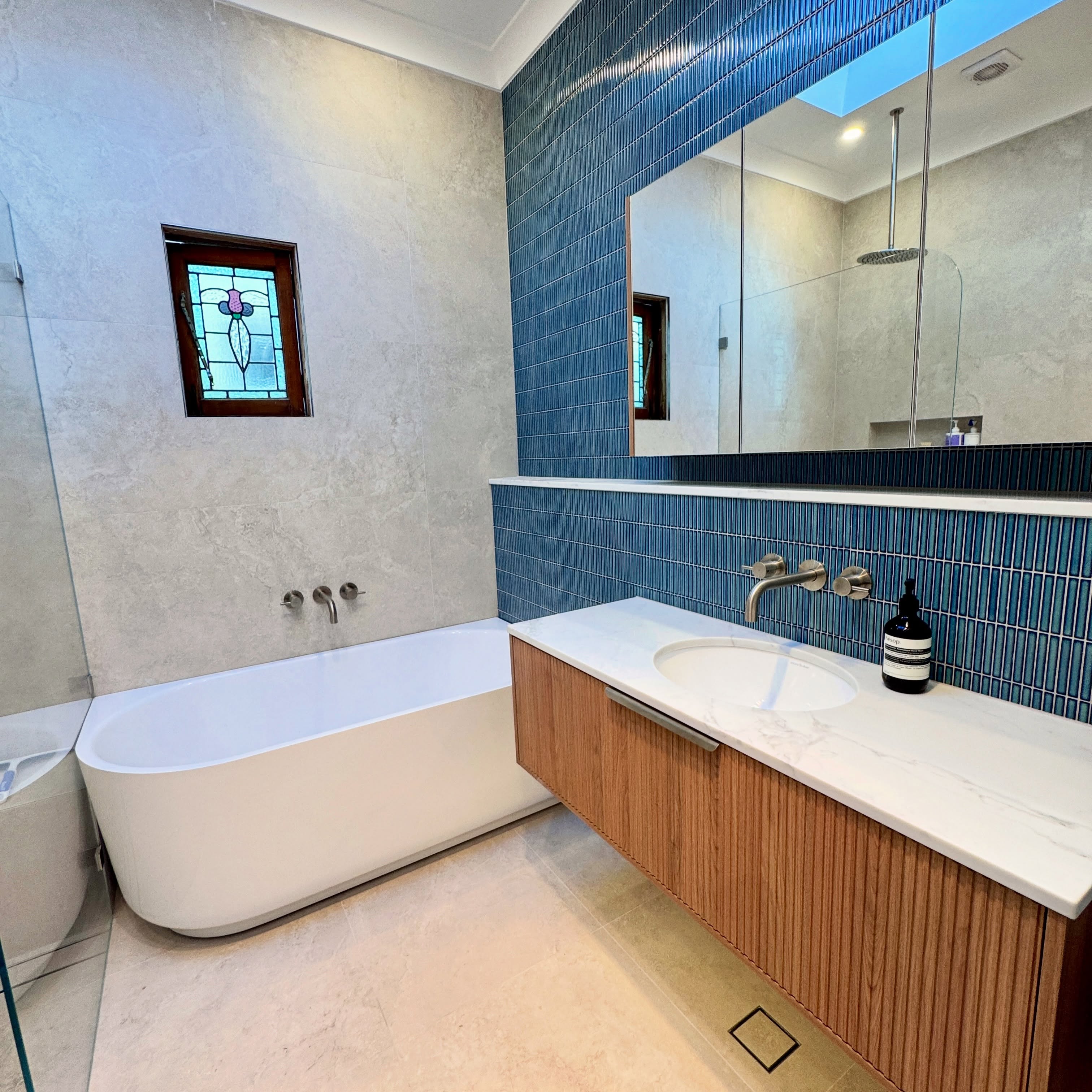 Bathroom renovation interior from Luke’s Renovations project imagery
