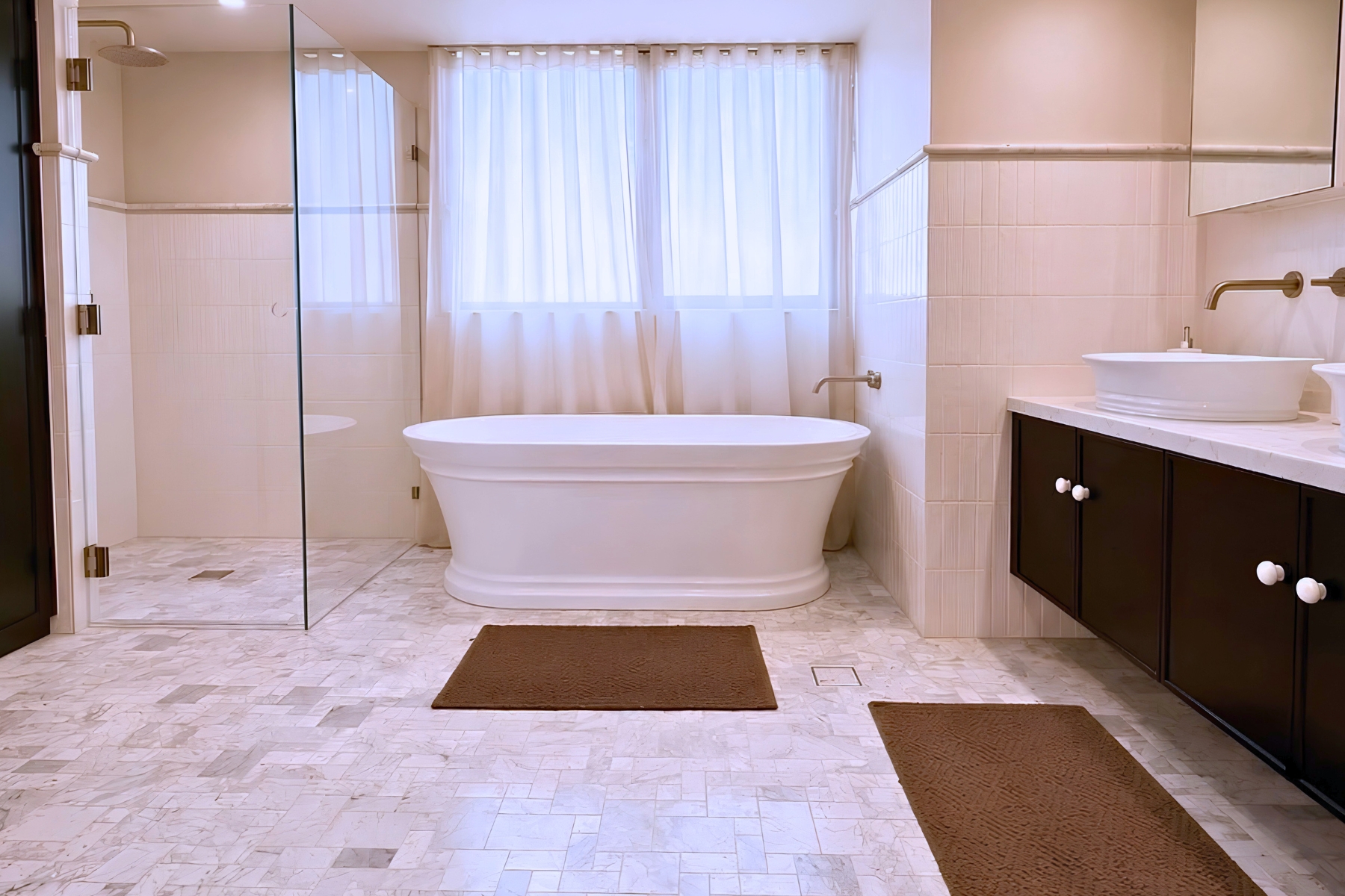 Bathroom renovation interior from Luke’s Renovations project imagery
