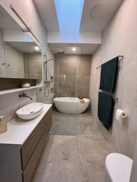 Bathroom with skylight